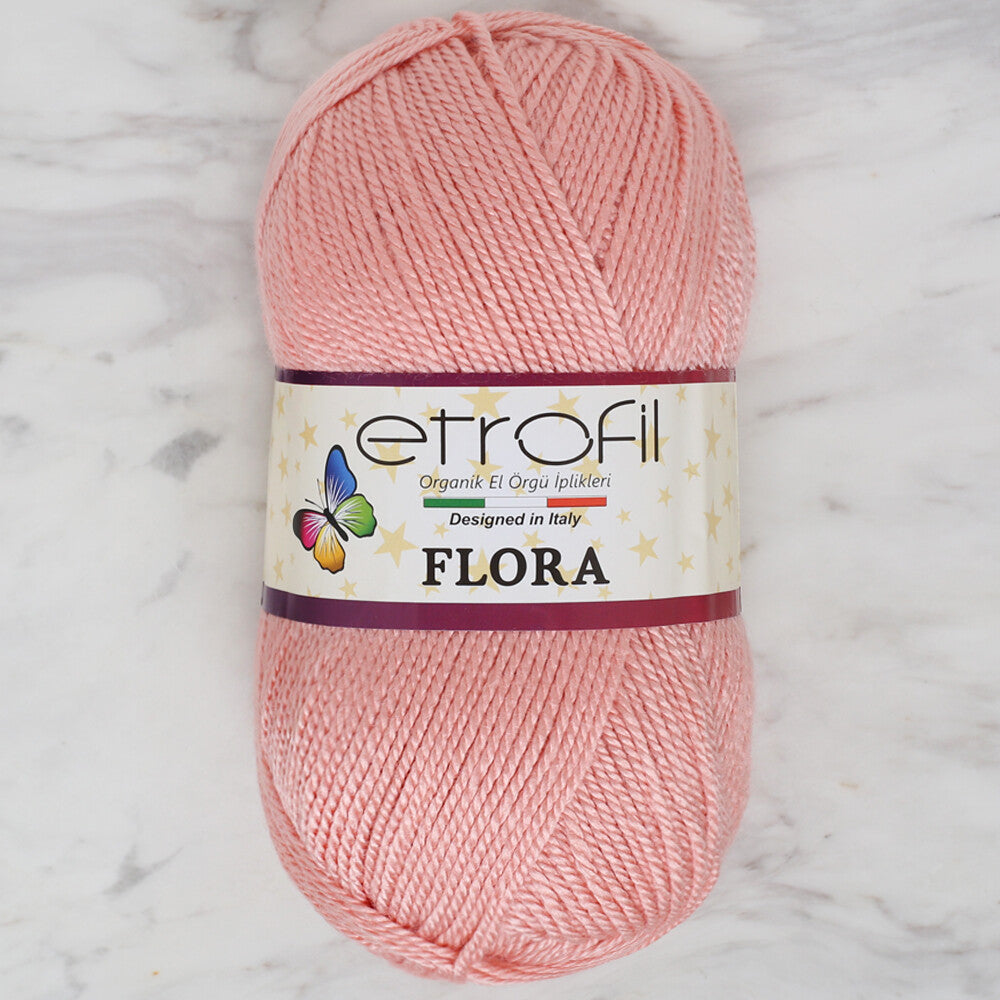 Etrofil Flora Pudra Pembe El Örgü İpi - 73033